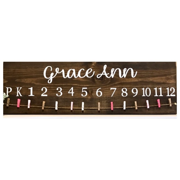 Custom School Photo Sign Shelf Art Handcrafted - Picture 2 of 4